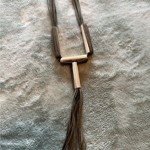 Chico's Silver and Brown Necklace